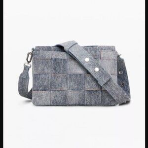 DESIGUAL MEDIUM BRAIDED DENIM LOOK BAG NWT